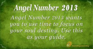 Angel Number 2013