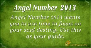 Angel Number 2013