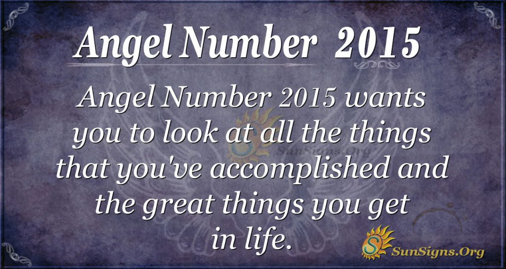 Angel Number 2015