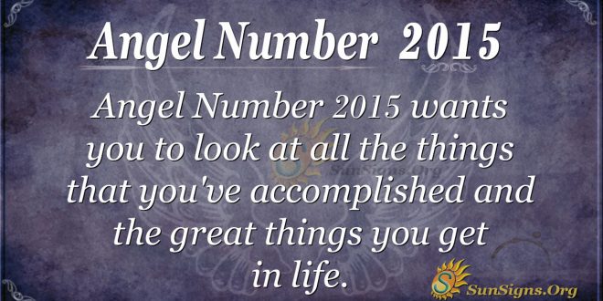Angel Number 2015