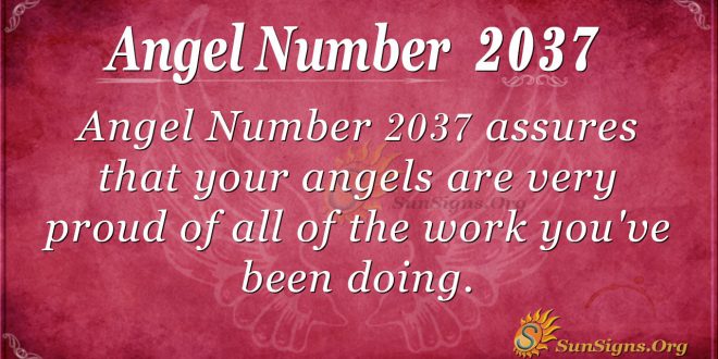 Angel Number 2037