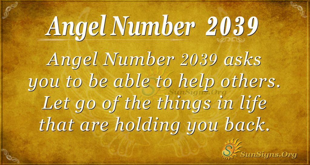 Angel number 2039
