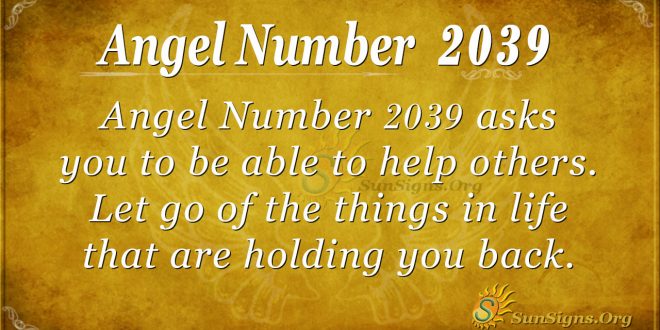 Angel number 2039