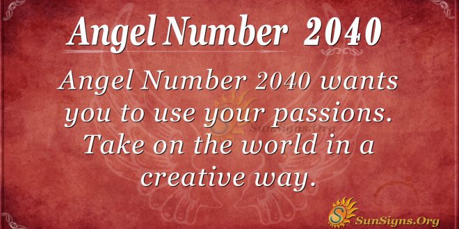 Angel Number 2040