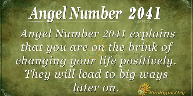 Angel Number 2041