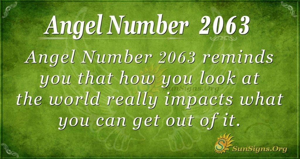 Angel Number 2063
