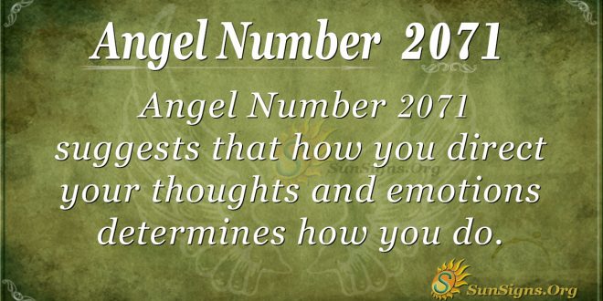 Angel Number 2071