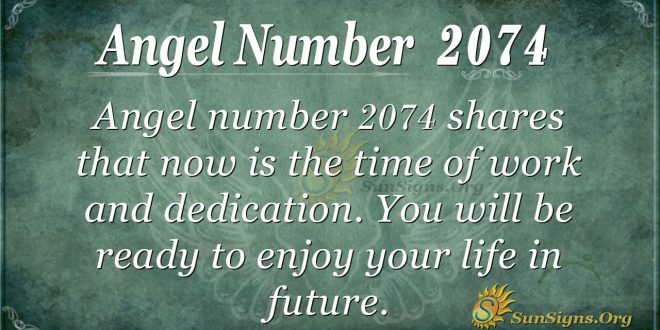 Angel Number 2074