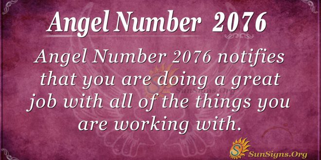 Angel Number 2076