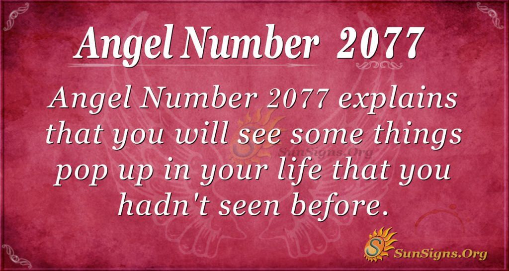 Angel Number 2077