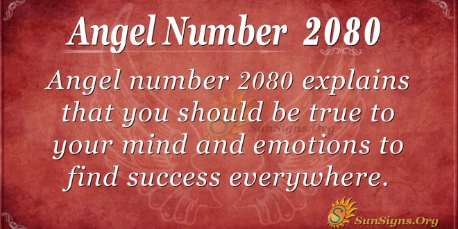 Angel Number 2080