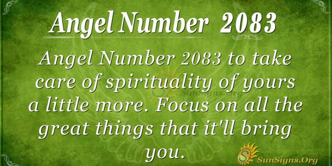 Angel Number 2083