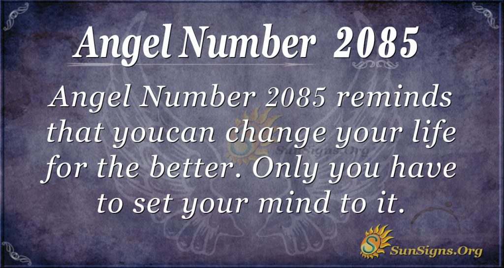 Angel Number 2085