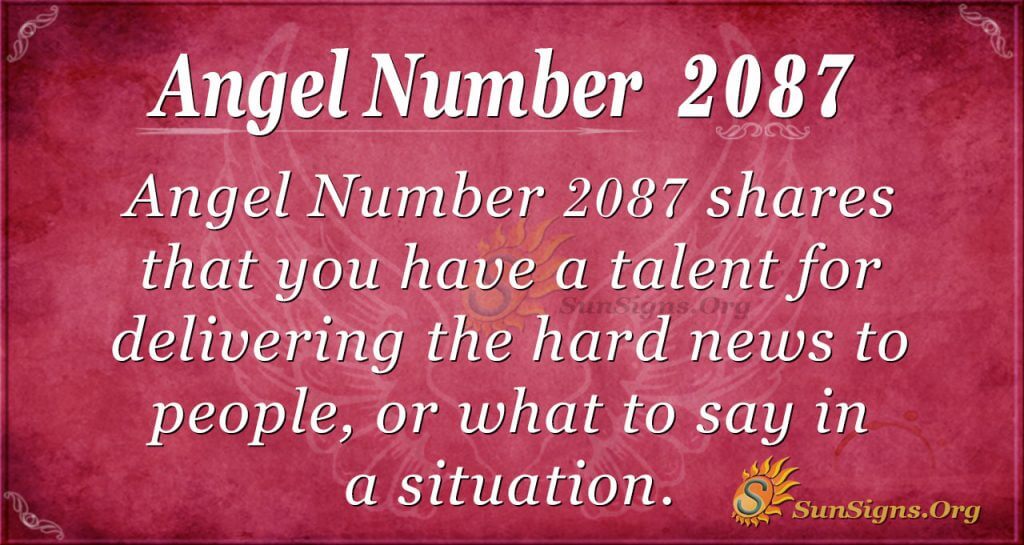 Angel Number 2087
