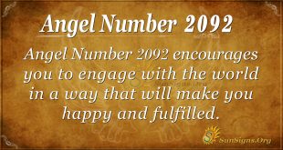 Angel Number 2092
