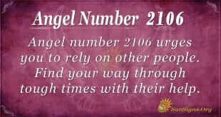 Angel number 2106
