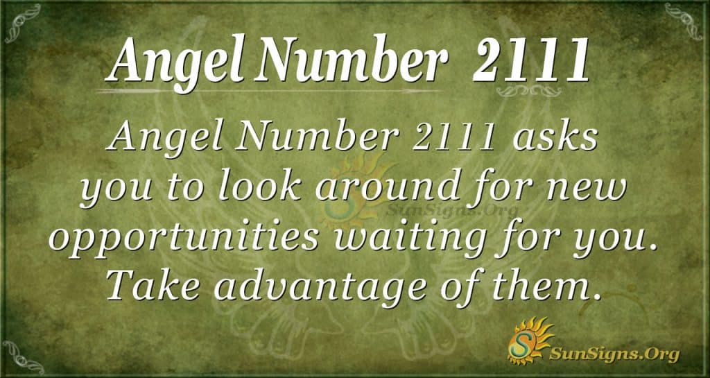 Angel number 2111