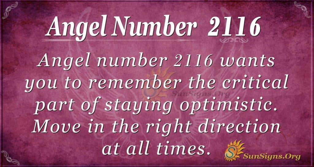 Angel Number 2116