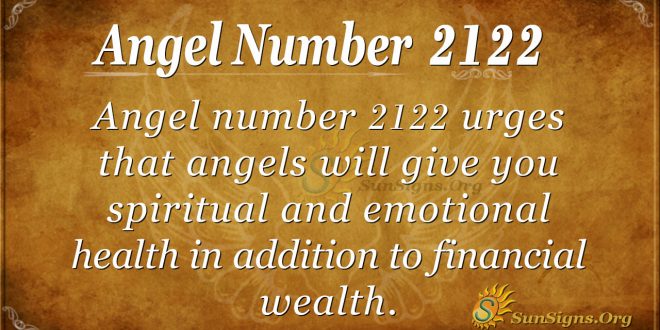 Angel Number 2122