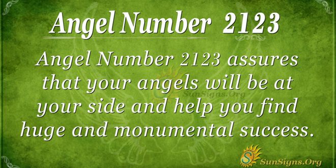 Angel Number 2123