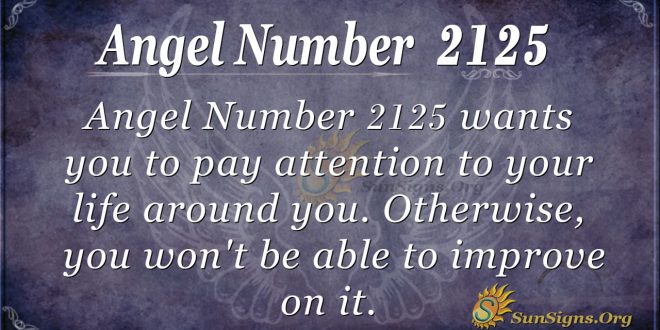 Angel Number 2125