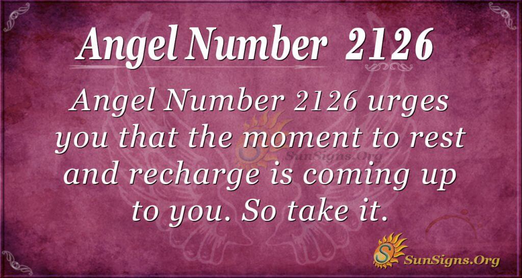 Angel Number 2126