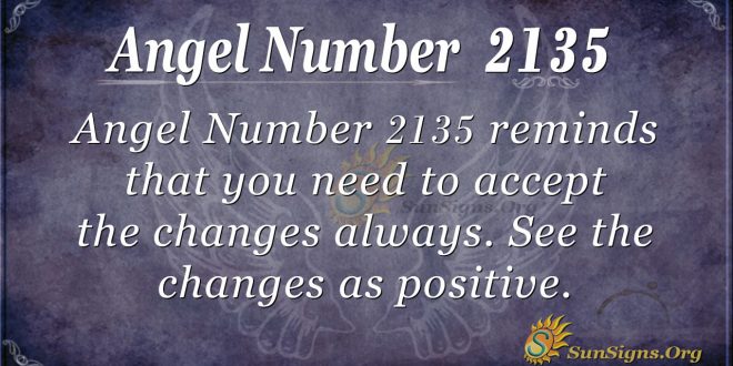 Angel Number 2135