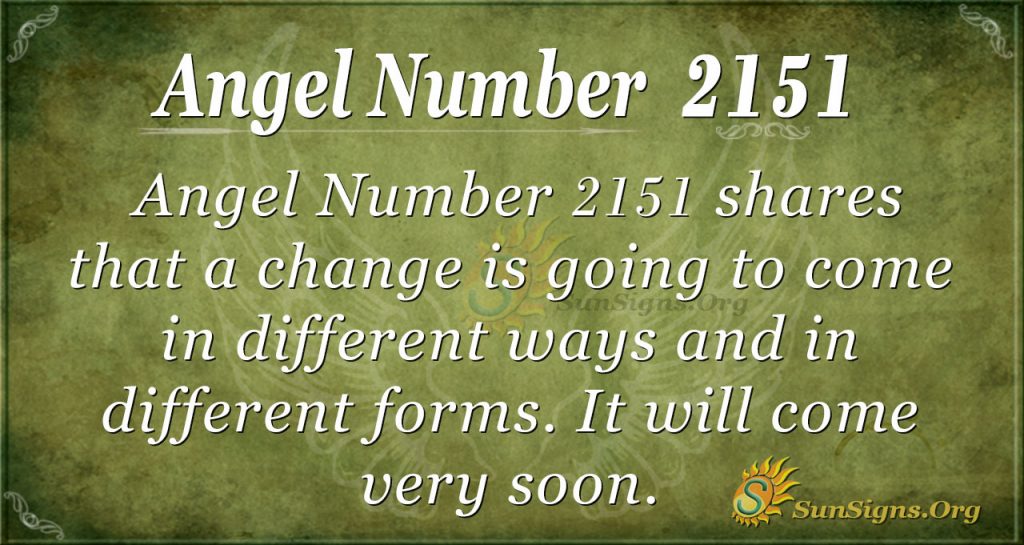 Angel Number 2151