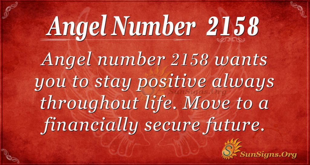 Angel Number 2158