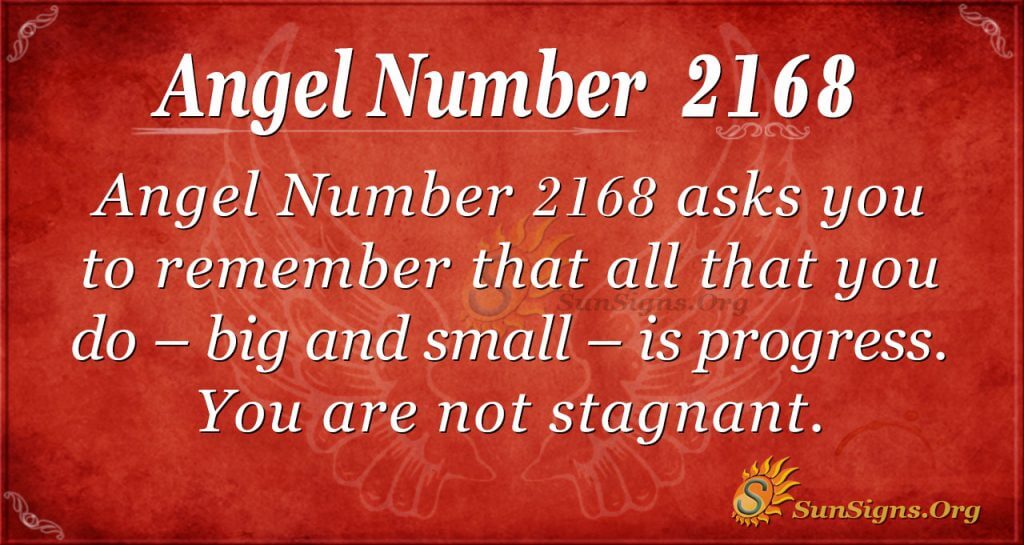 Angel Number 2168