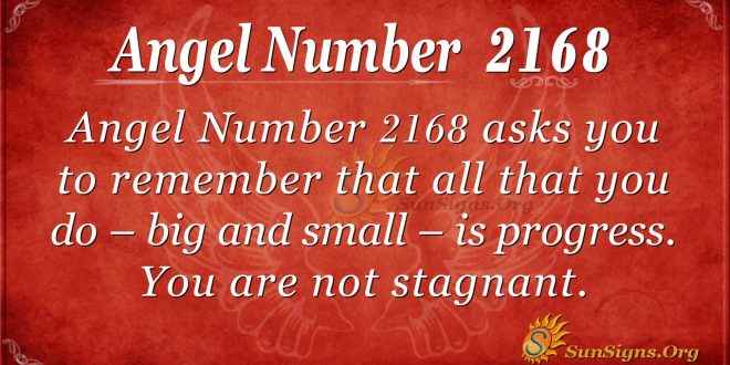 Angel Number 2168