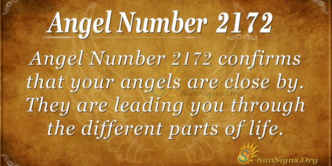 Angel Number 2172