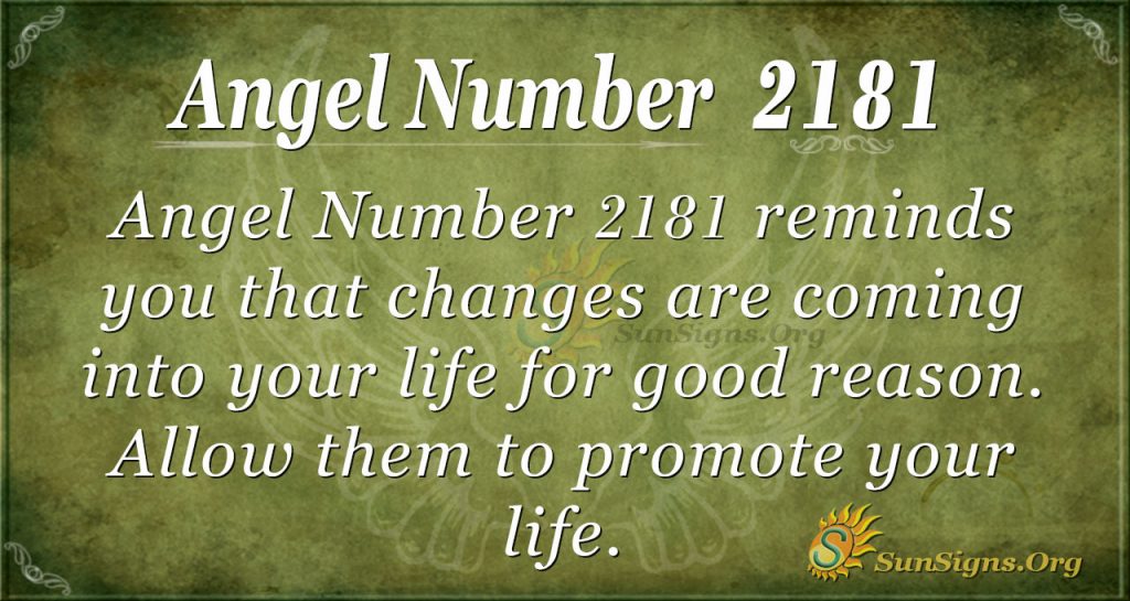 Angel Number 2181