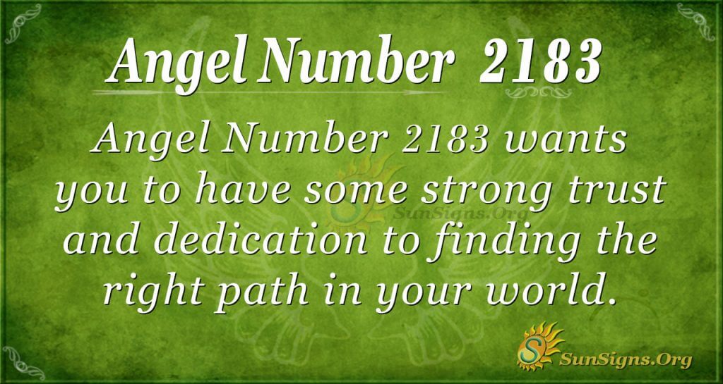 Angel Number 2183