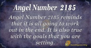 Angel Number 2185