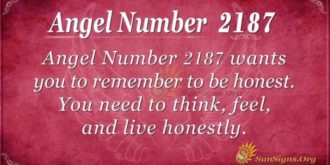 Angel Number 2187