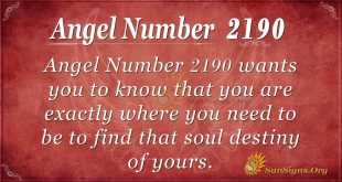 Angel Number 2190