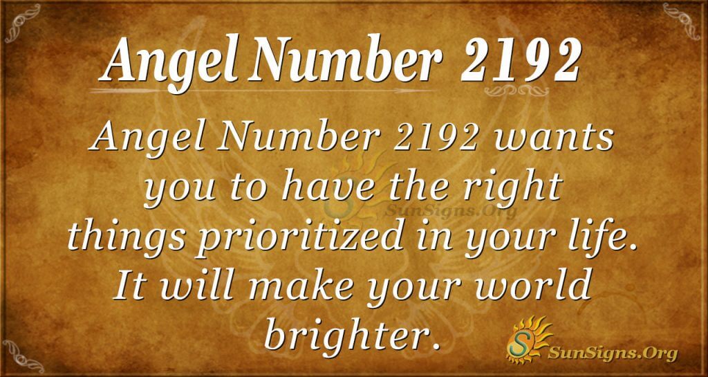 Angel Number 2192