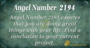 Angel Number 2194