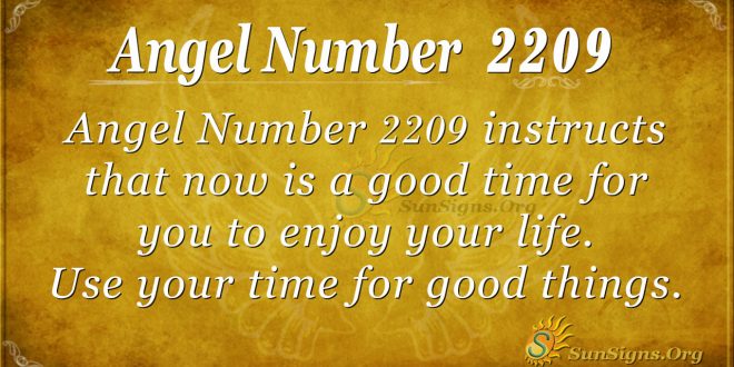 angel number 2209