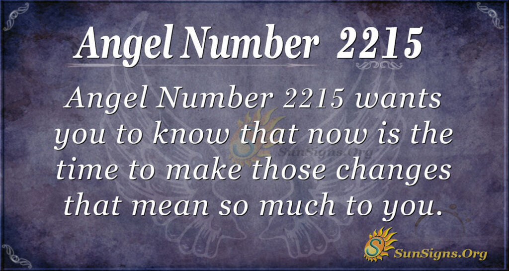 Angel number 2215