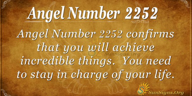 Angel Number 2252