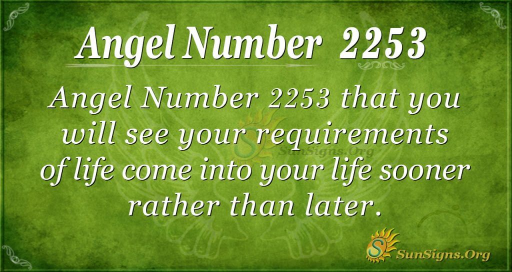 Angel number 2253