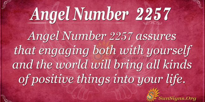 Angel Number 2257
