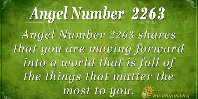 Angel Number 2263