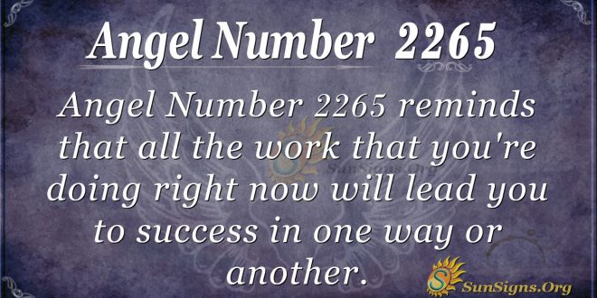 Angel Number 2265