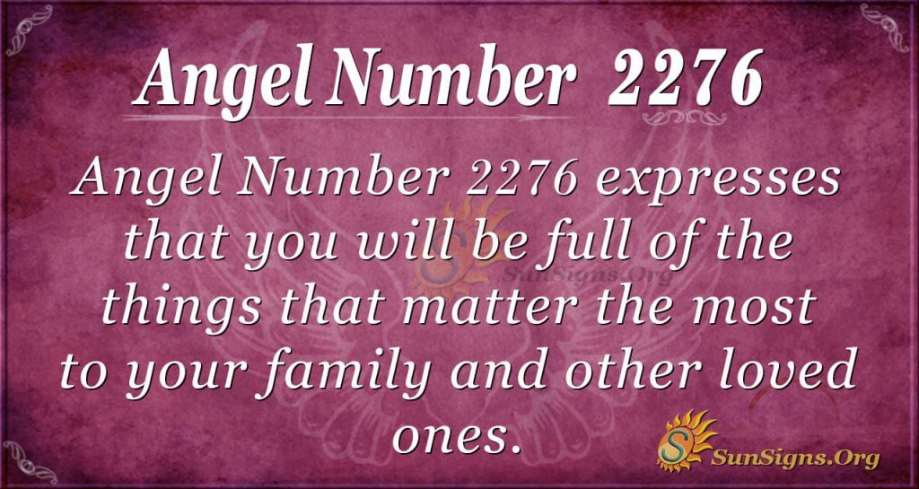 Angel Number 2276