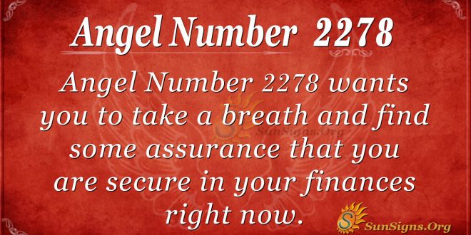 Angel Number 2278