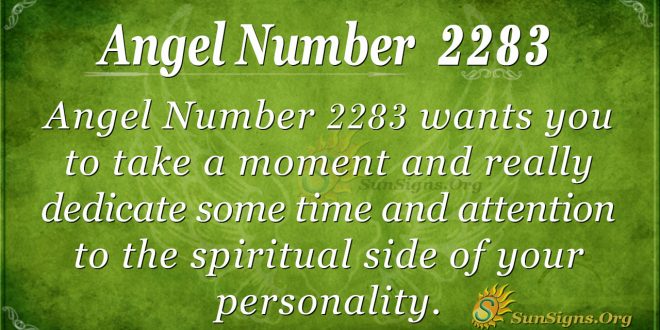 Angel number 2283