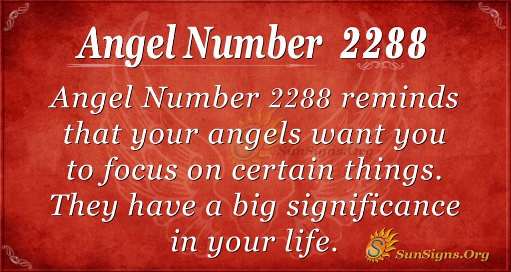 Angel number 2288